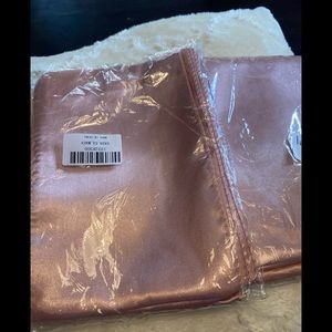 Set of 2 packs which Include 5 pieces each of Rose Gold satin chair bows.